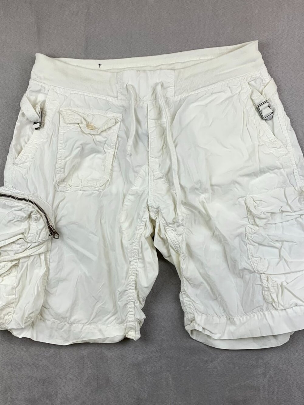 Vintage Ralph Lauren Polo Mens Shorts Medium White Paratrooper Cargo Military